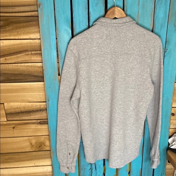 Toad&Co Gray Button-Up Moonwake ling sleeve Shirt small heather gray - Picture 6 of 8